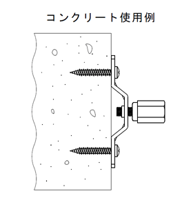 アシバツナギ ツインタイプ コンクリート 使用例