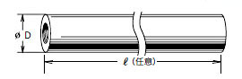 エンプラ丸高ナット寸法図