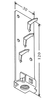 モクハンガー 寸法図